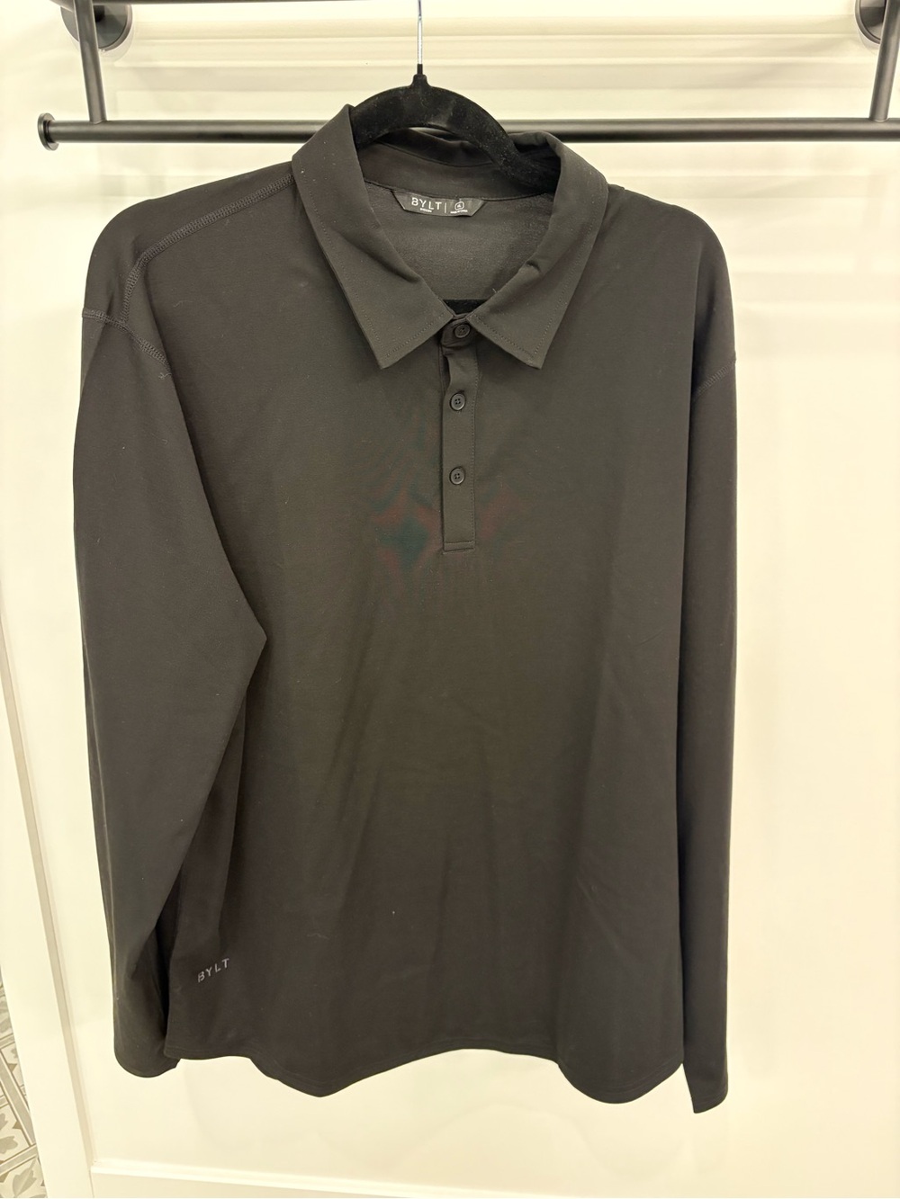 BYLT Long Sleeve Polo Shirt - Black